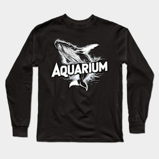 A majestic whale breaching the ocean's surface Long Sleeve T-Shirt